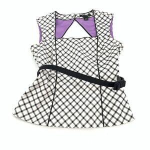 White House Black Market Asymmetrical Sleeveless Blouse